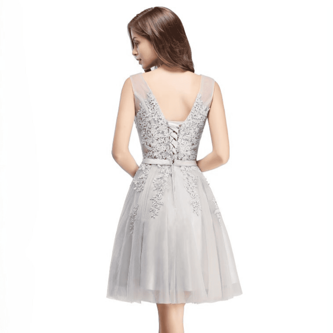 Valenzora | Kleid mit Spitzenapplikationen für die Hochzeit