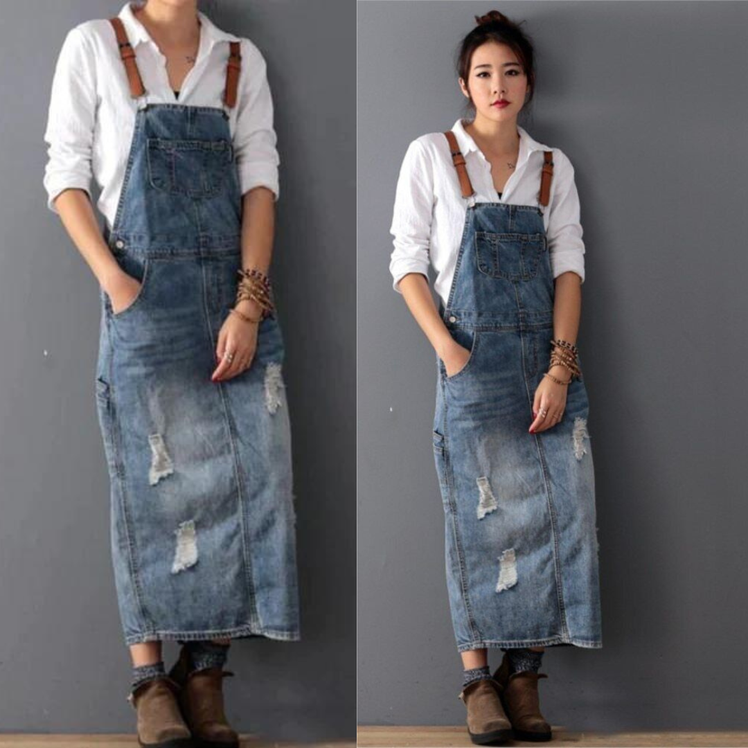 Valenzora | Stylisches Vintage-Jeanskleid