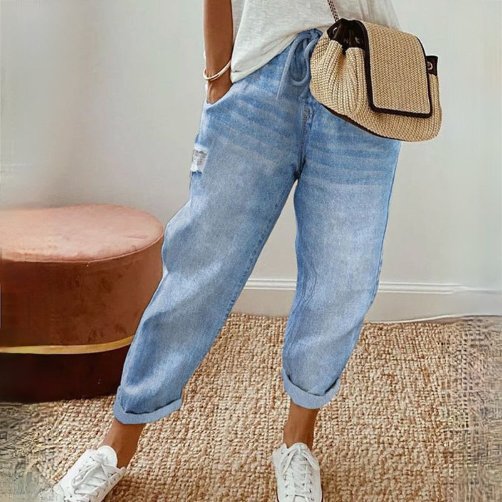 Valenzora | Boho-Sommerhose aus gutem Stoff, Design