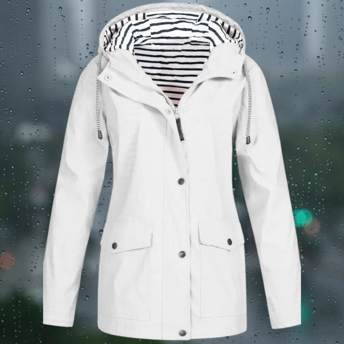 Valenzora | Casual windproof rain jacket for women