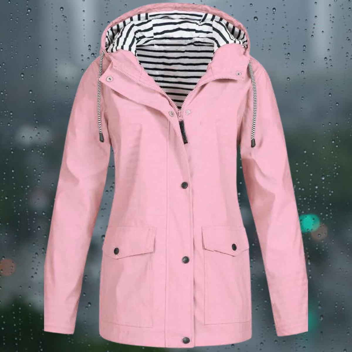 Valenzora | Casual windproof rain jacket for women
