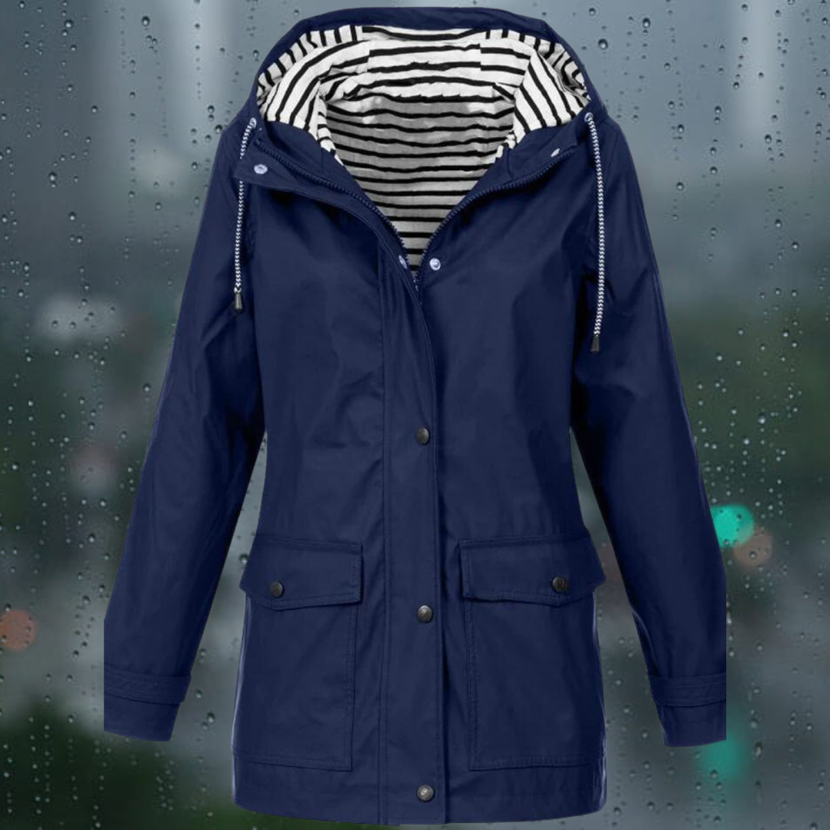 Valenzora | Casual windproof rain jacket for women