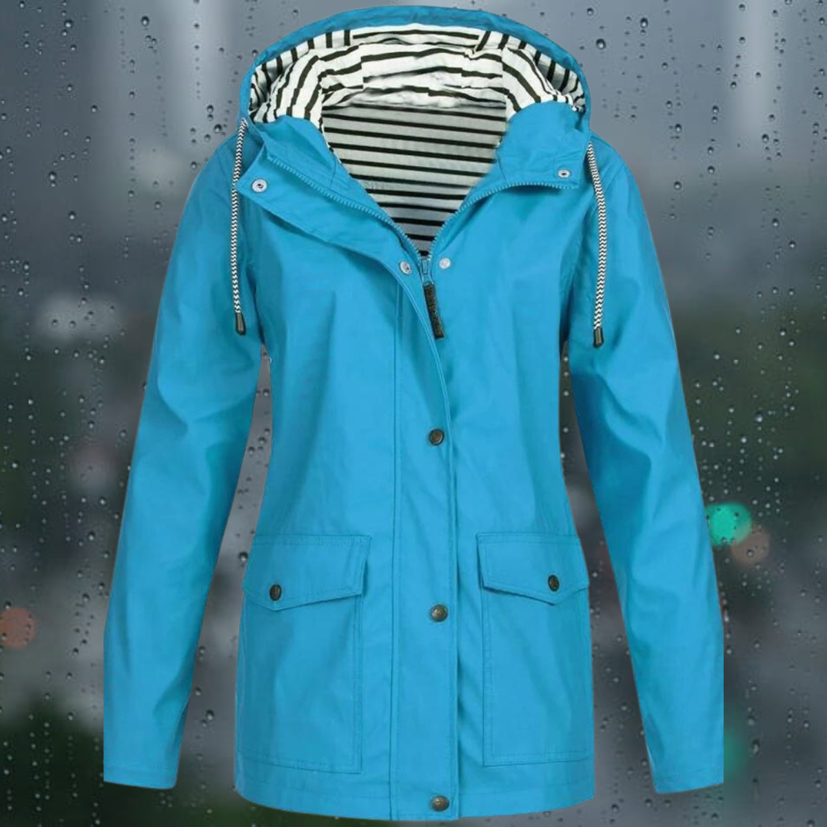 Valenzora | Casual windproof rain jacket for women
