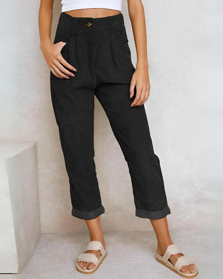 Valenzora - Comfortable corduroy trousers