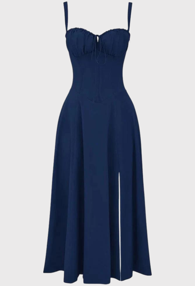 Carmea™ Floral Bustier Dress with Waist Shaping