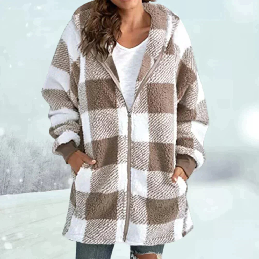 Valenzora | Karierte Winterjacke für einen zeitlosen Look