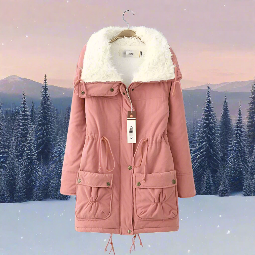Valenzora | Warm cotton winter jacket for women with hood