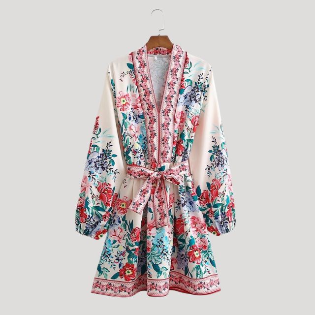 Valenzora | Midikleid mit Kaschmir-Haptik und Taillengürtel
