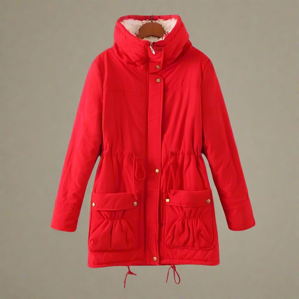 Valenzora | Warm cotton winter jacket for women with hood