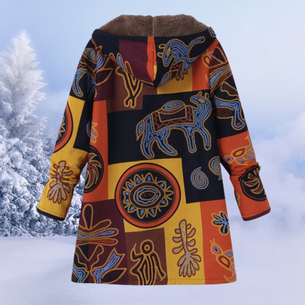 Valenzora | Warm winter jacket with fur lining for women