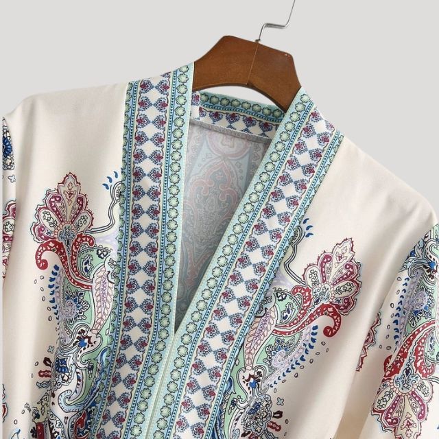 Valenzora | Midikleid mit Kaschmir-Haptik und Taillengürtel