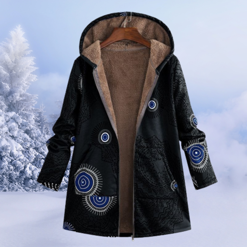 Valenzora | Warm winter jacket with fur lining for women