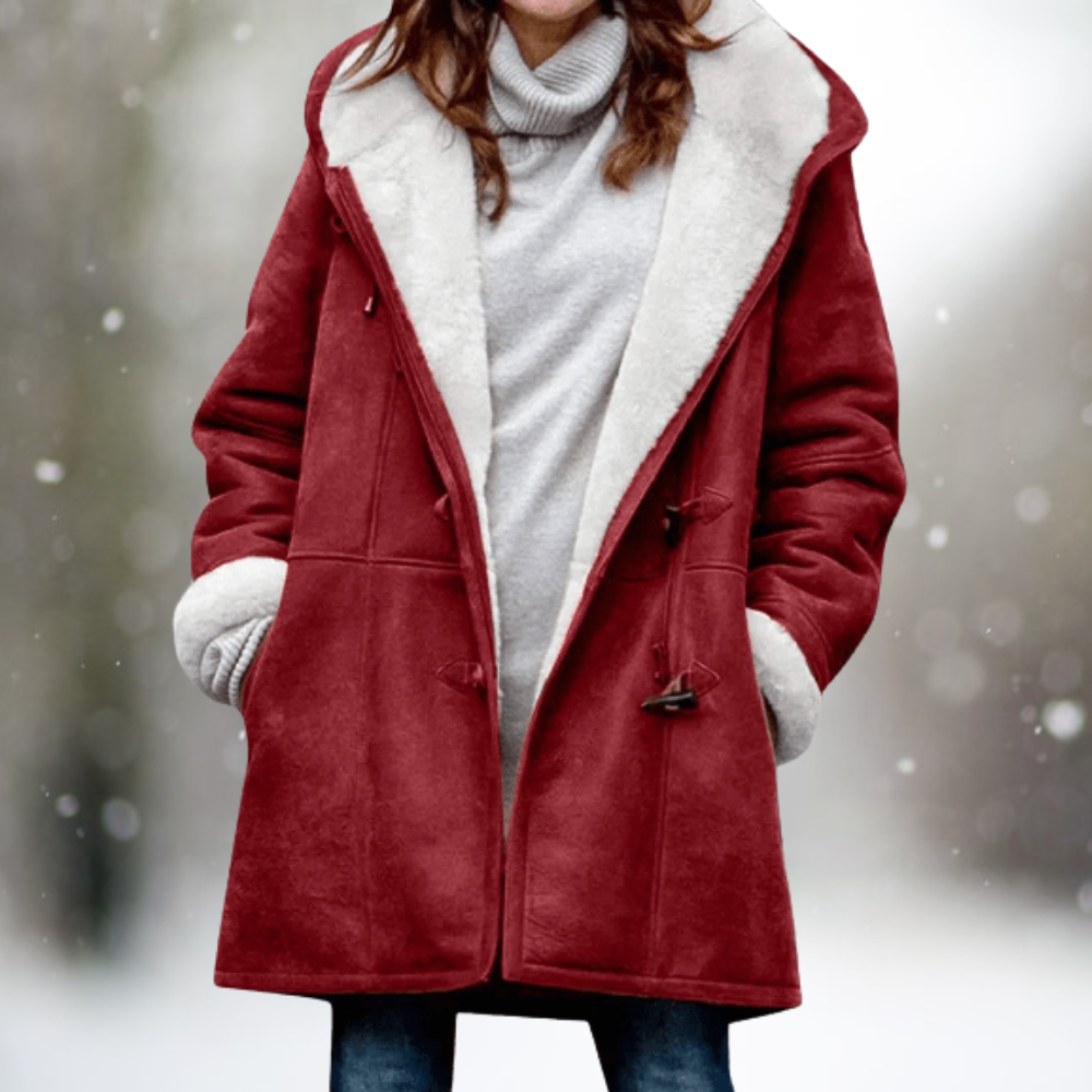 Valenzora – Stylischer ethnisch gemusterter Hoodie-Cardigan zum Knöpfen für Damen