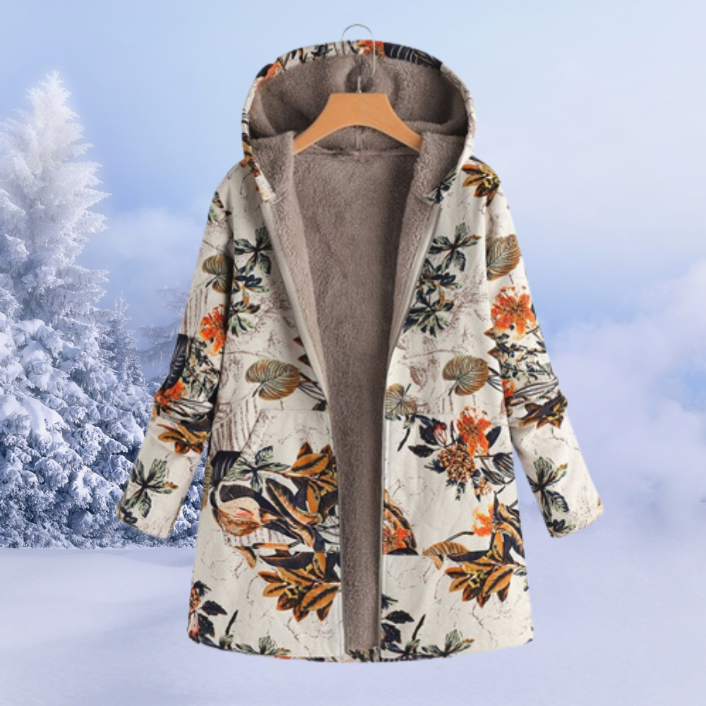 Valenzora | Warm winter jacket with fur lining for women