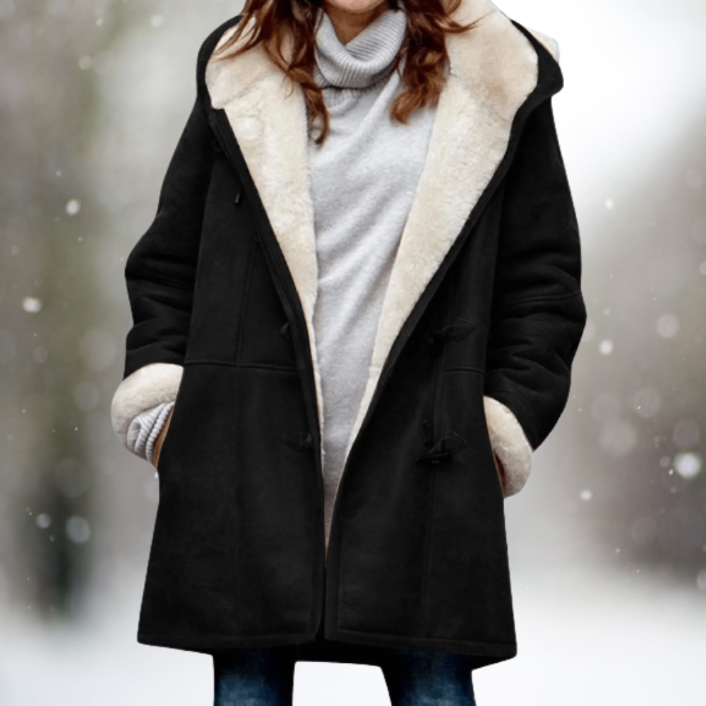 Valenzora – Stylischer ethnisch gemusterter Hoodie-Cardigan zum Knöpfen für Damen
