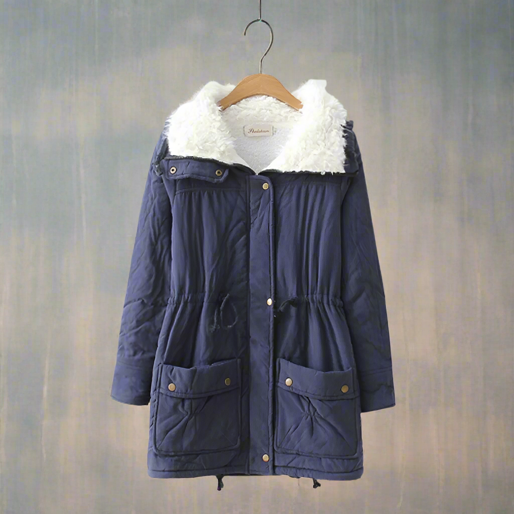 Valenzora | Warm cotton winter jacket for women with hood