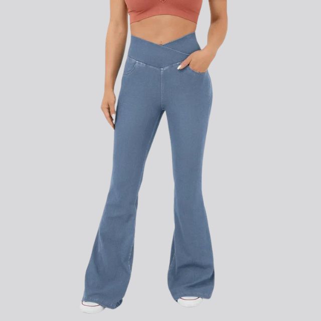 Valenzora | High-waisted flare leggings