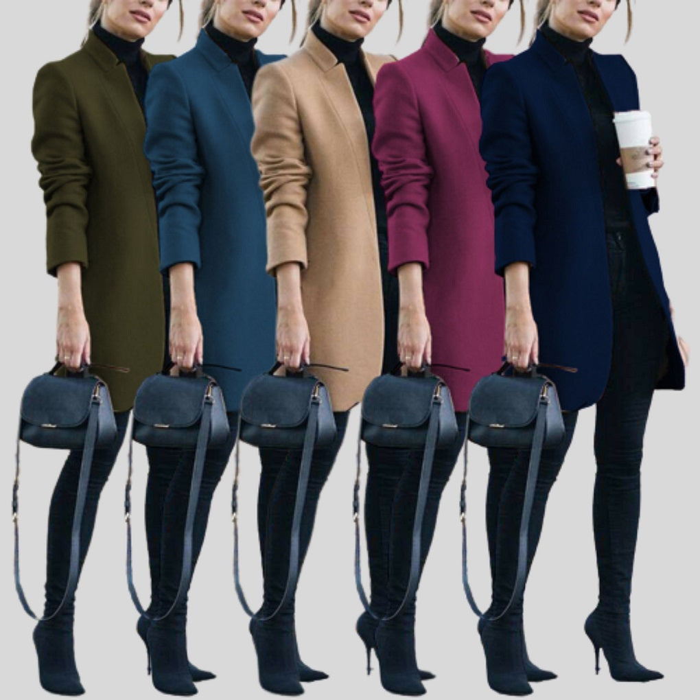 Valenzora | Women's Autumn/Winter Wool Blazer - Stylish & Warm for Cold Days