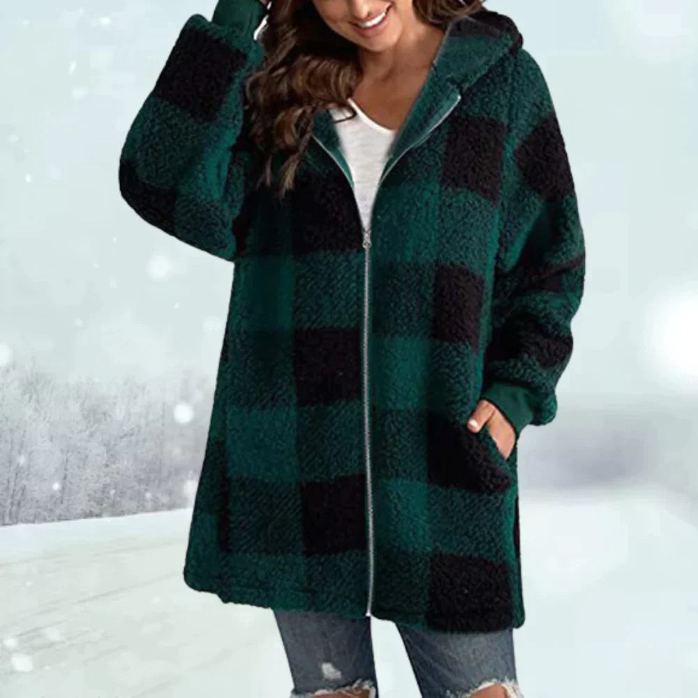 Checkered winter jacket