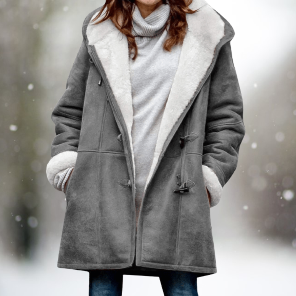 Valenzora – Stylischer ethnisch gemusterter Hoodie-Cardigan zum Knöpfen für Damen