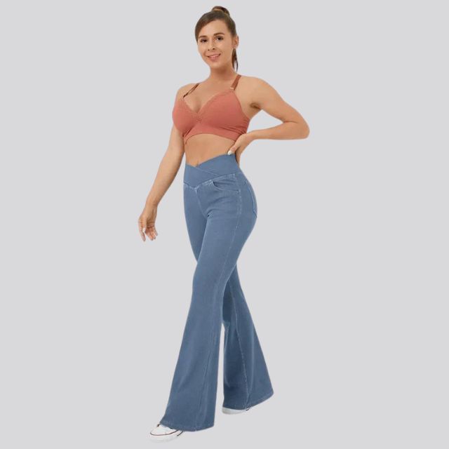 Valenzora | High-waisted flare leggings