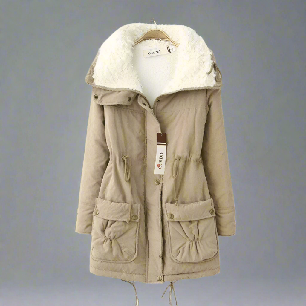 Valenzora | Warm cotton winter jacket for women with hood