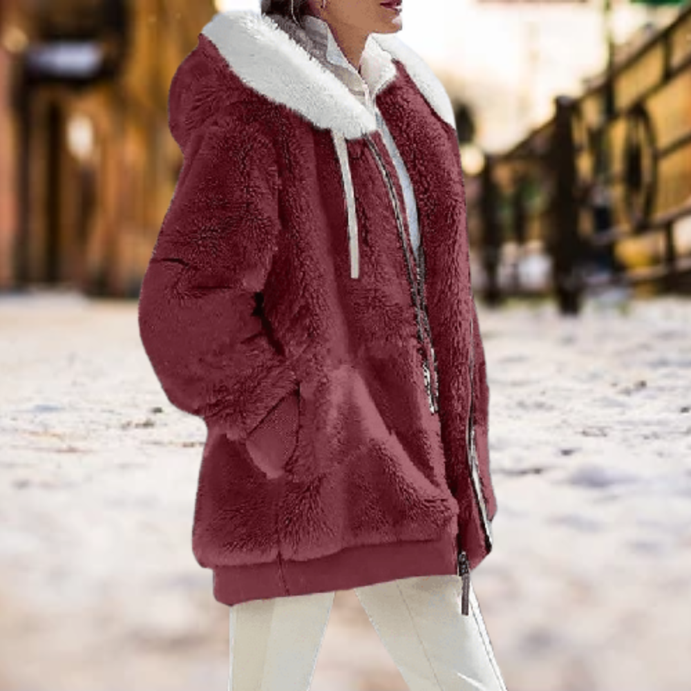 Die bequemste Kapuzenjacke aus Winterplüsch