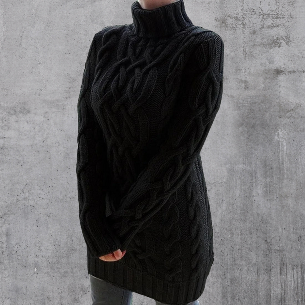Valenzora | Stylish Warm Long Turtleneck Sweater