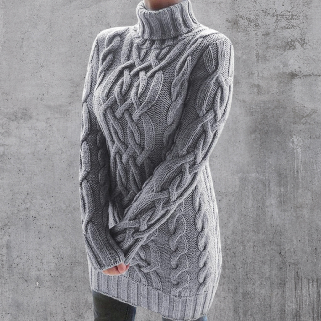 Valenzora | Stylish Warm Long Turtleneck Sweater