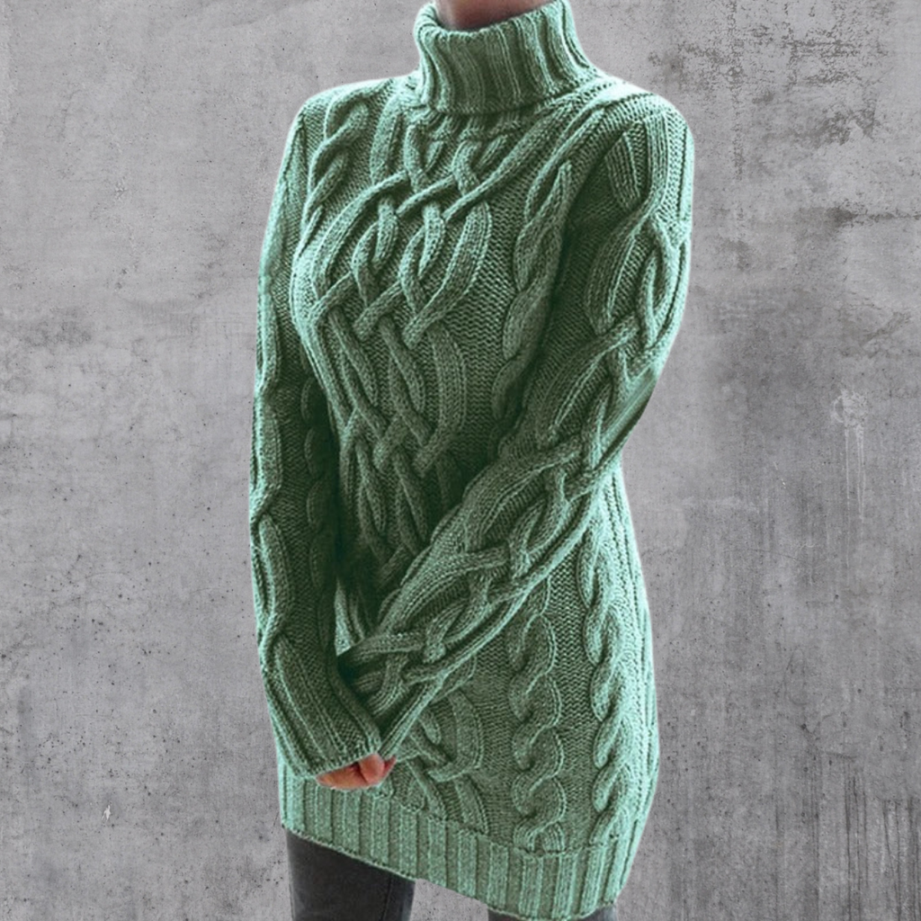 Valenzora | Stylish Warm Long Turtleneck Sweater