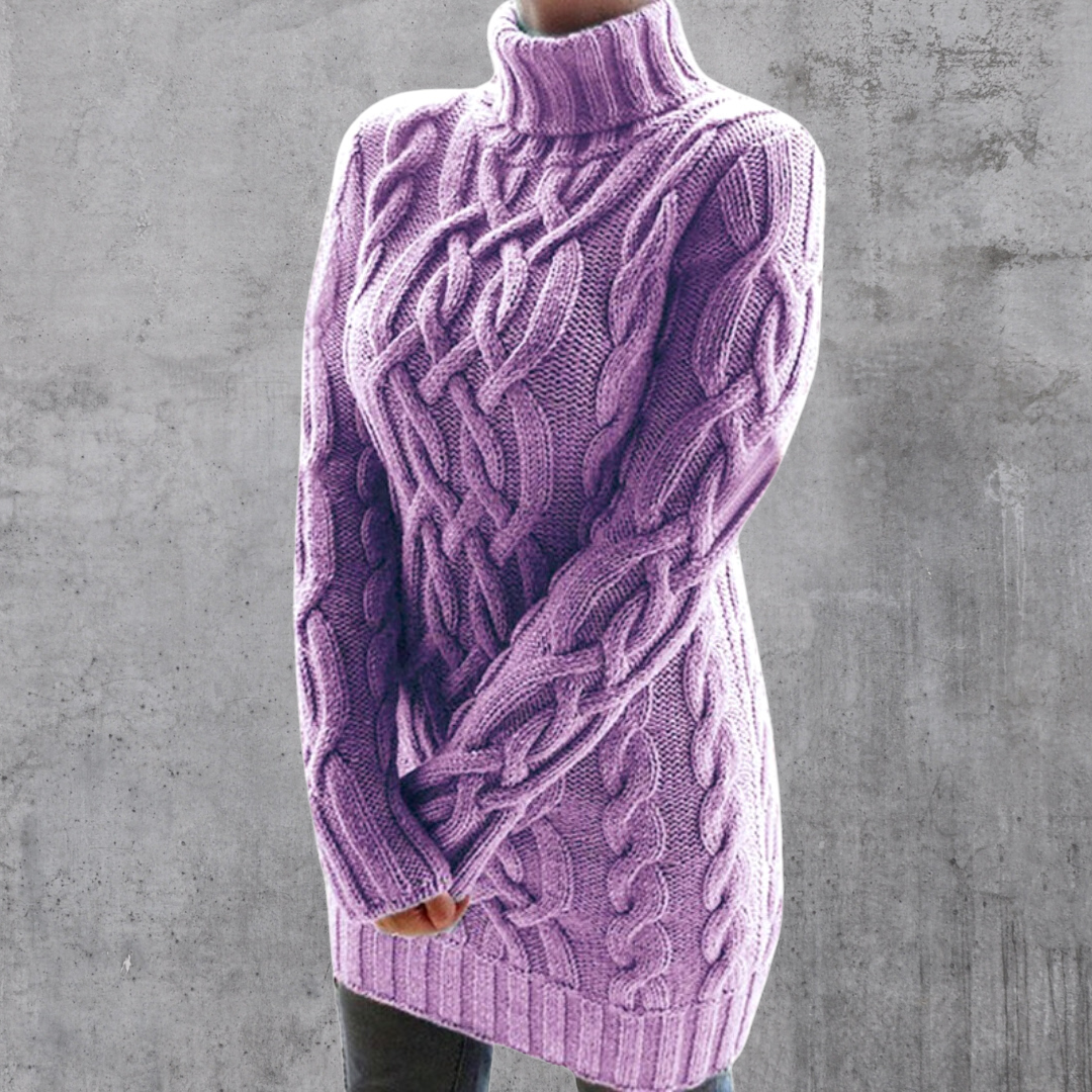 Valenzora | Stylish Warm Long Turtleneck Sweater