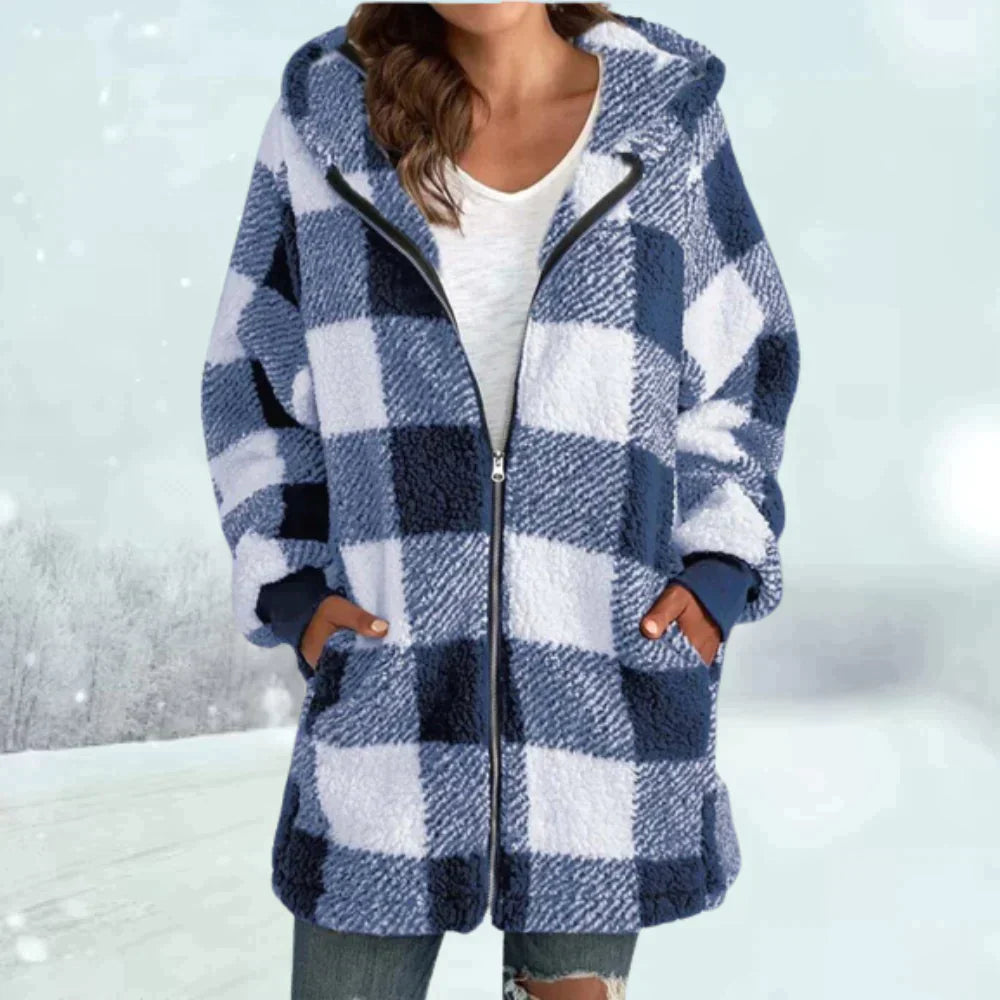 Valenzora | Karierte Winterjacke für einen zeitlosen Look