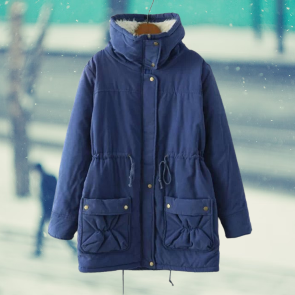 Valenzora | Warm cotton winter jacket for women with hood
