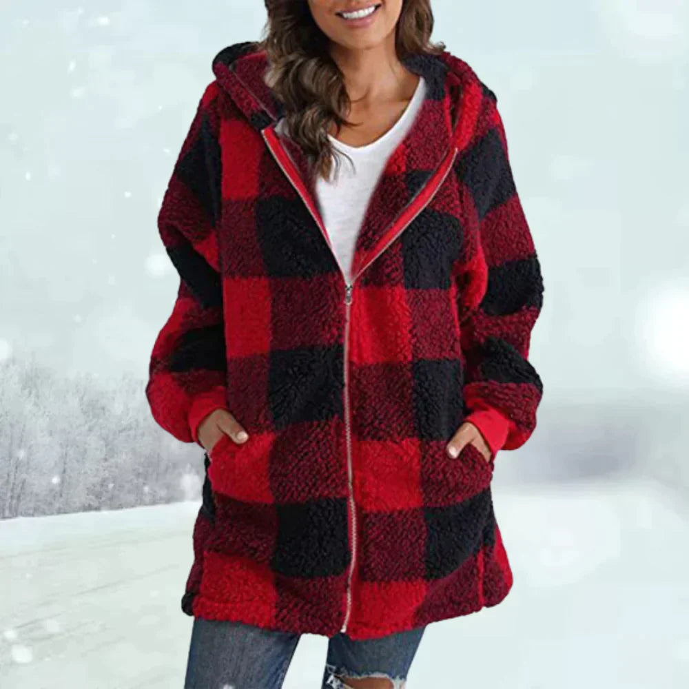 Checkered winter jacket