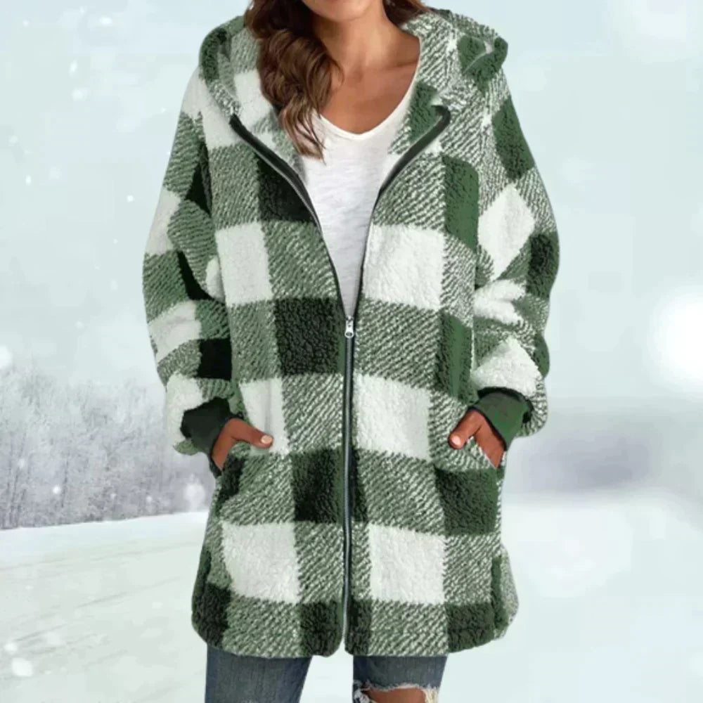 Checkered winter jacket