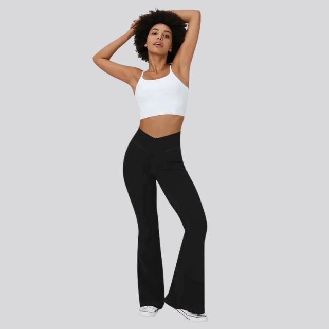 Valenzora | High-waisted flare leggings