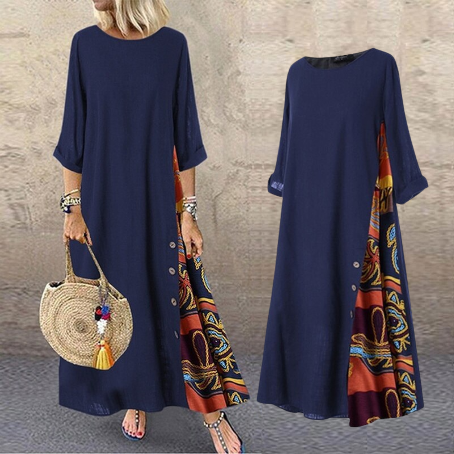 Valenzora | Sommerkleid aus Baumwolle und Leinen