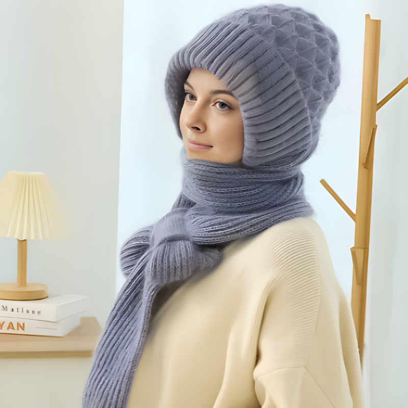 Valenzora | Hat and scarf set - warm women's winter accessories