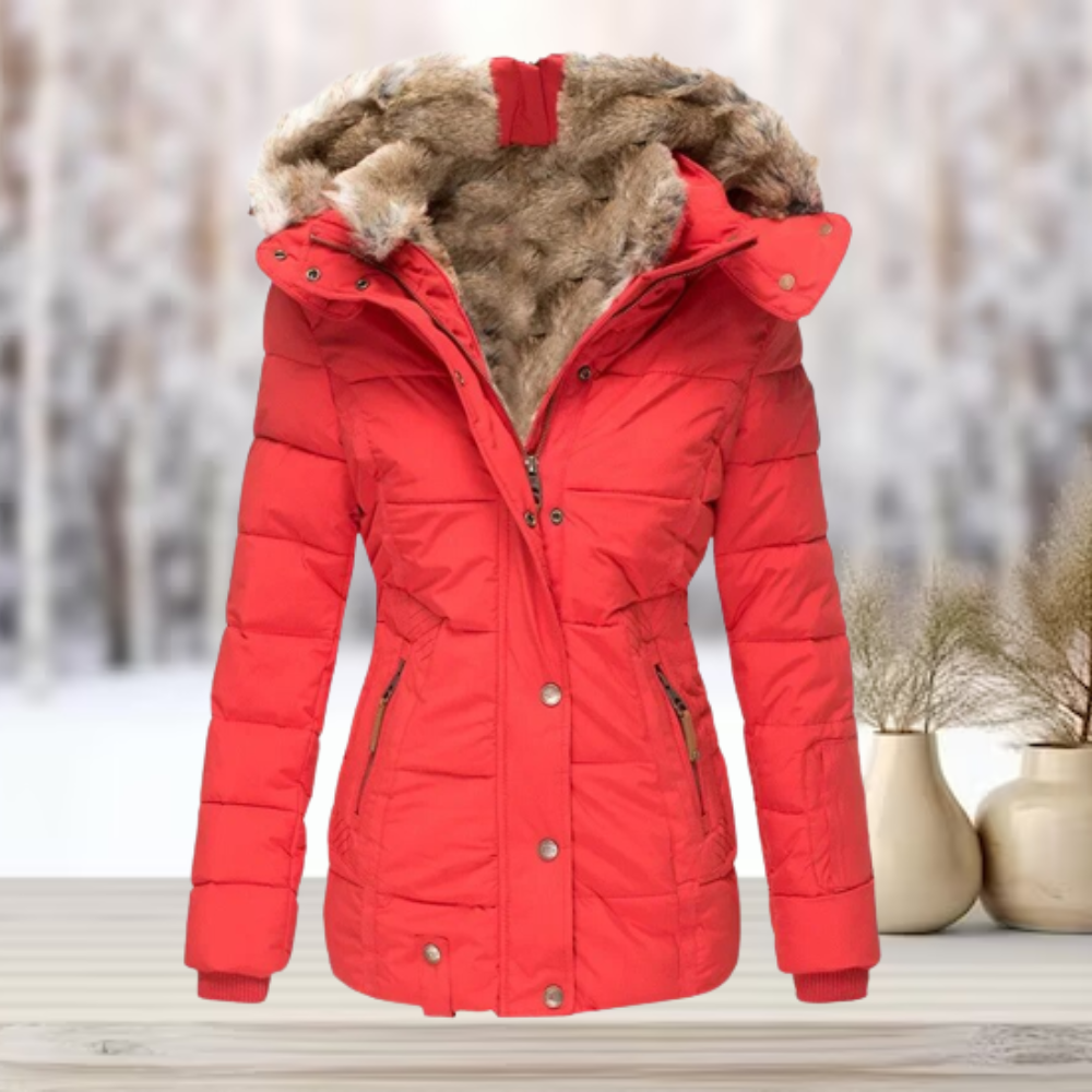 Valenzora | Elegante Winterfelljacke mit Kapuze 2026