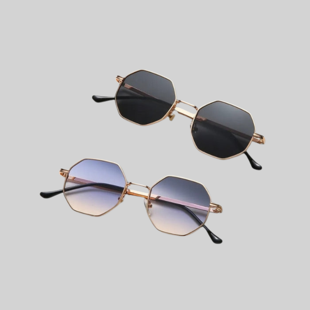 Valenzora Money Sunglasses - Summer - Metal Polygonal