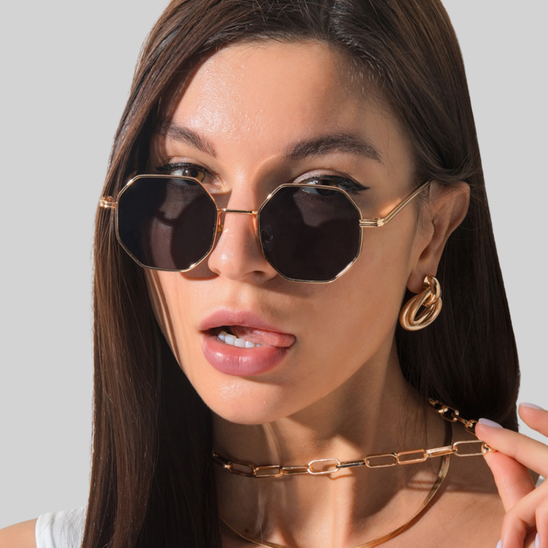 Valenzora Money Sunglasses - Summer - Metal Polygonal