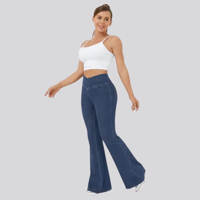 Valenzora | High-waisted flare leggings