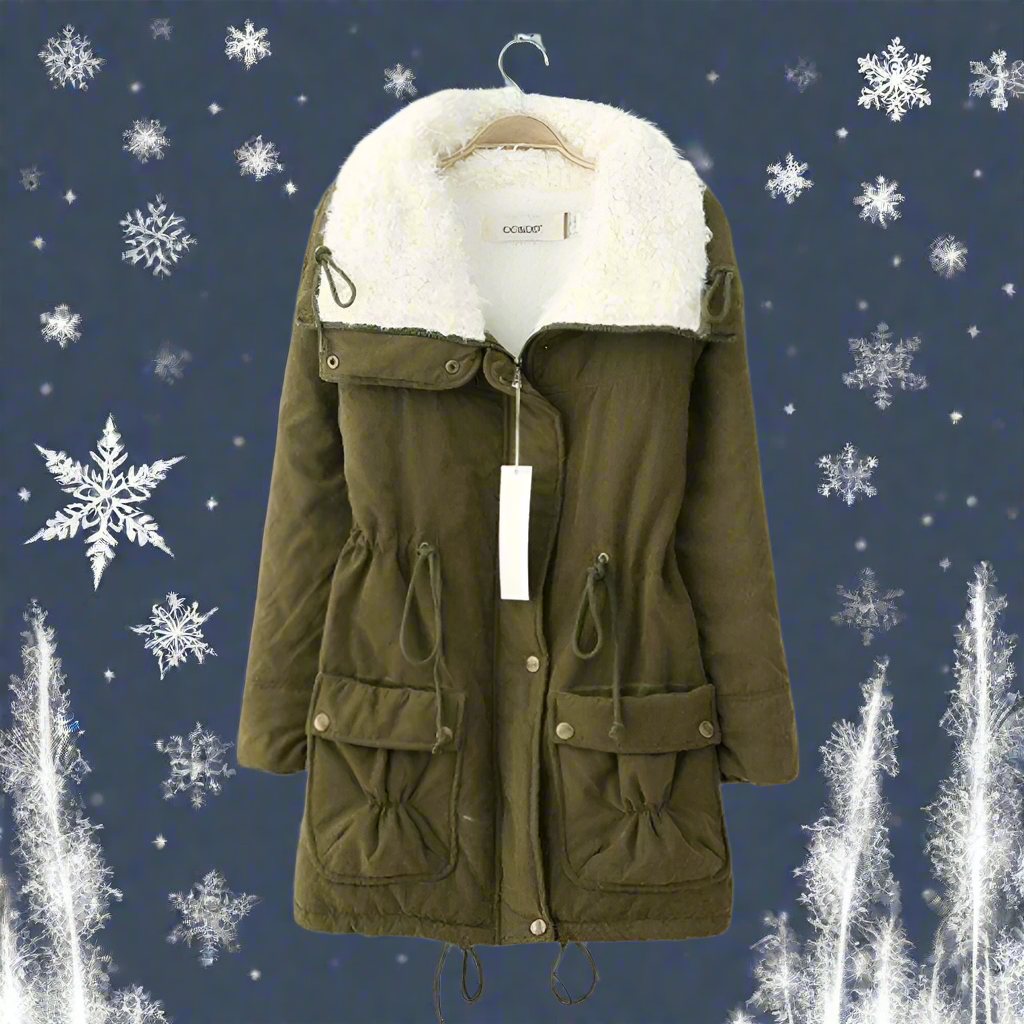 Valenzora | Warm cotton winter jacket for women with hood