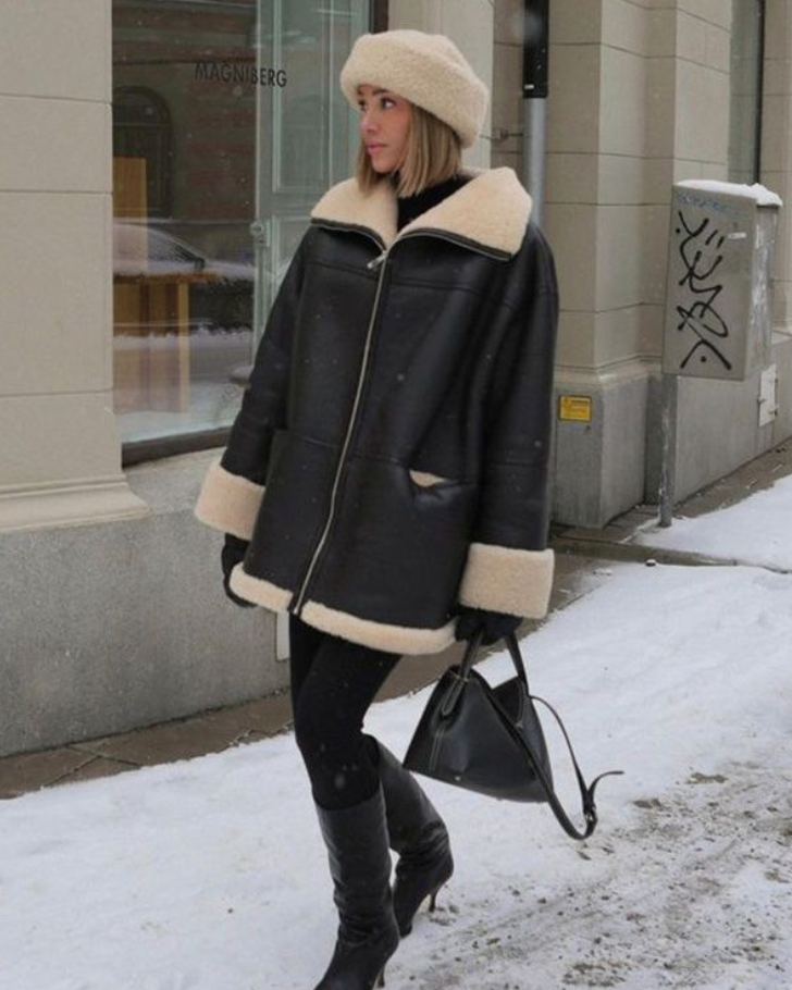 Victoria - Fashionable leather jacket