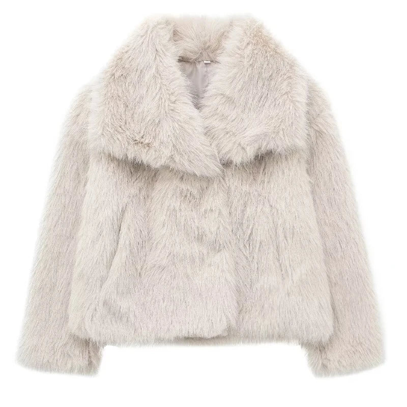 Valenzora | Warme Felljacke für Damen in stilvollem Design