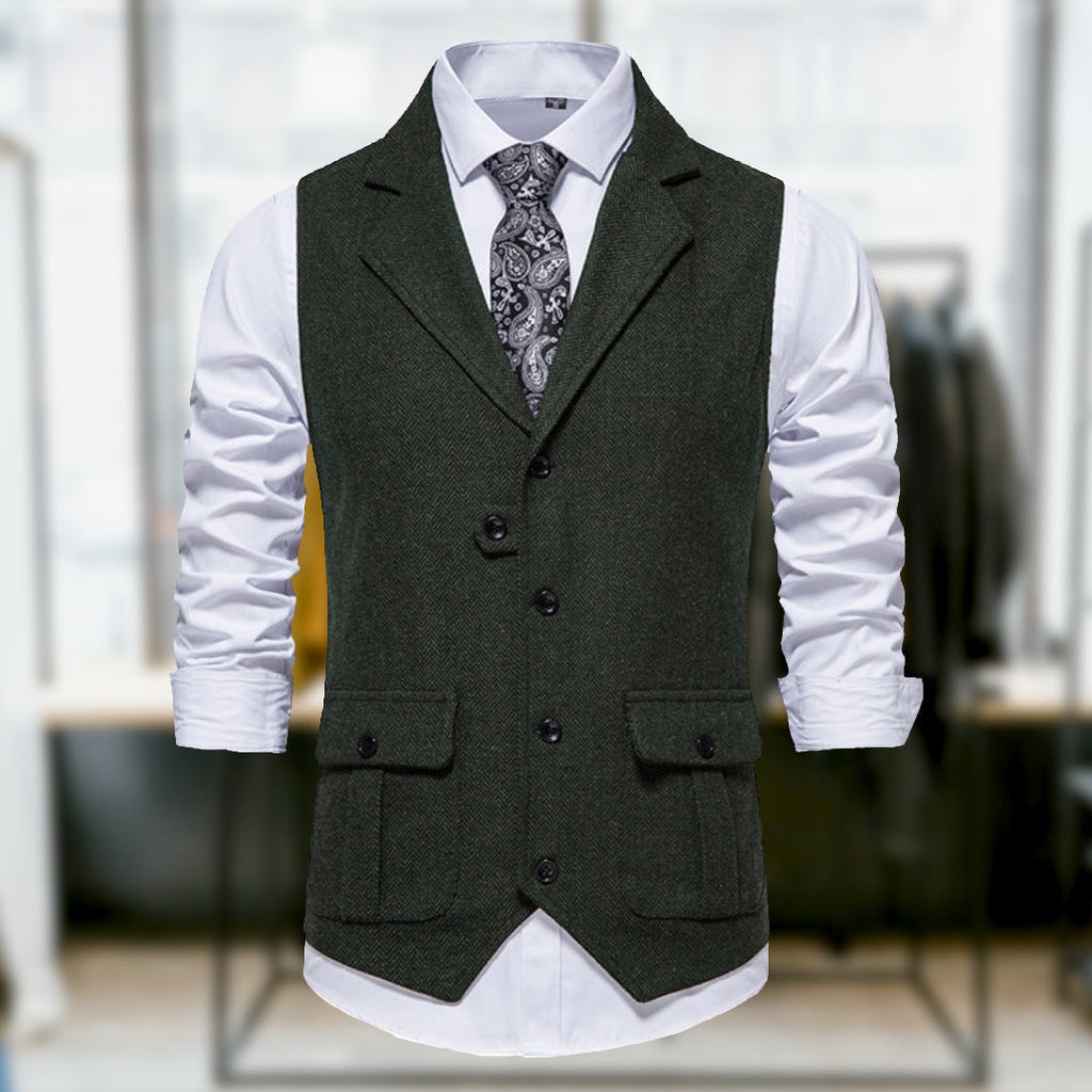 Valenzora | Classic Retro-Style Vest with Pockets