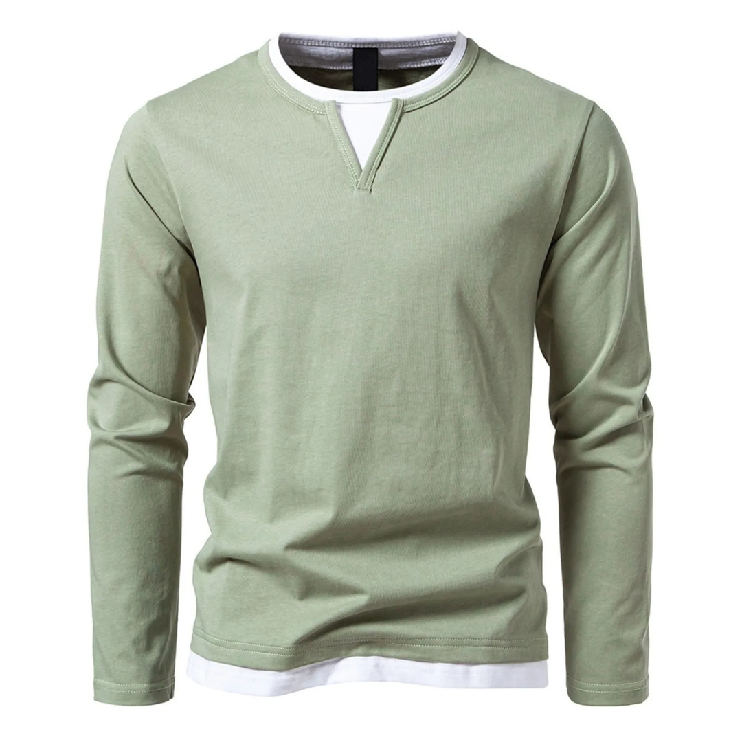 Valenzora | Langärmeliges Baumwoll-T-Shirt