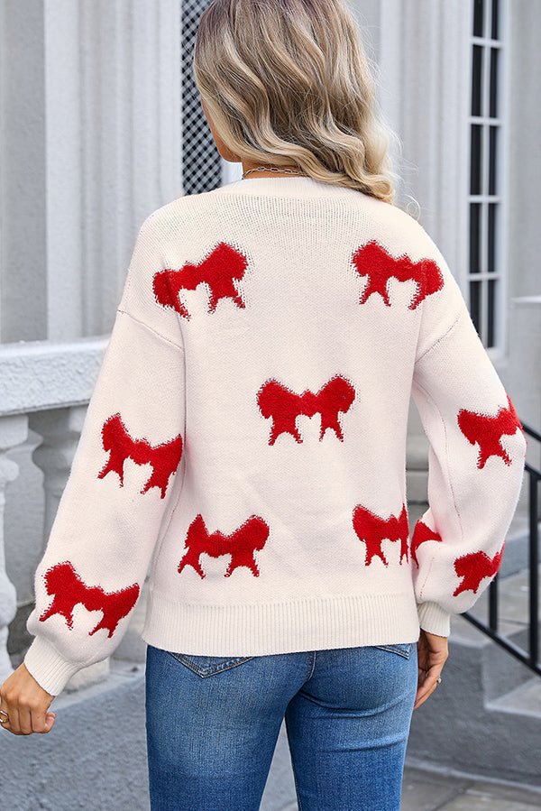Valenzora | Pink Patterned Sweater