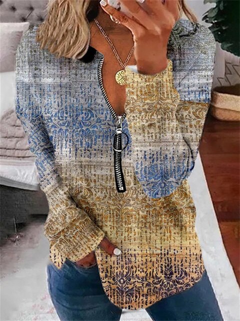 Pullover mit Blumenmuster im Vintage-Stil