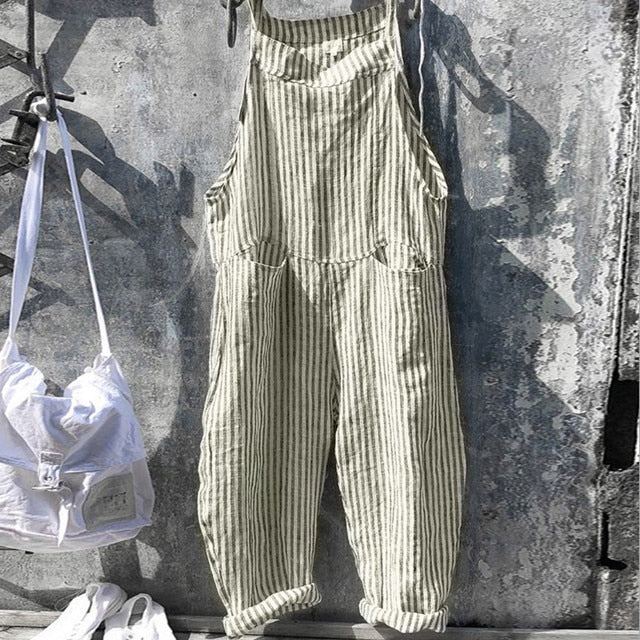 Valenzora | Trendiger Leinen-Jumpsuit